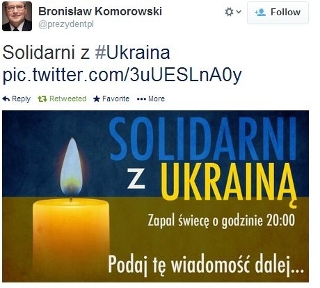 21 lutego: “Zapalmy świeczki solidaryzująć się z Ukrainą”