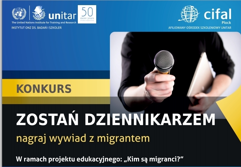 Konkurs “Zostań dziennikarzem” w ramach projektu edukacyjnego pn. „Kim są Migranci?”