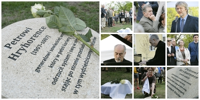 W Warszawie odsłonięto kamień ku czci Petra Hryhorenki