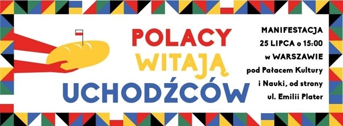 Polacy witają uchodźców! Manifestacja w Warszawie