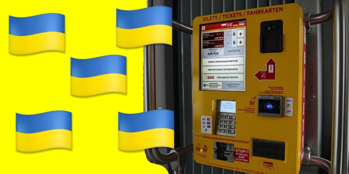 Język ukraiński w biletomatach Warszawy